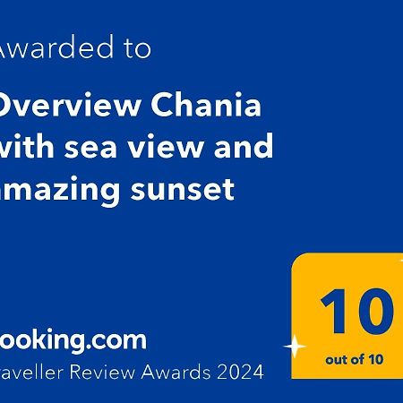 Overview Chania With Sea View And Amazing Sunset Dış mekan fotoğraf
